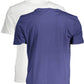 Blue Cotton Men T-Shirt