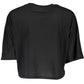 Black Polyester Women T-Shirt