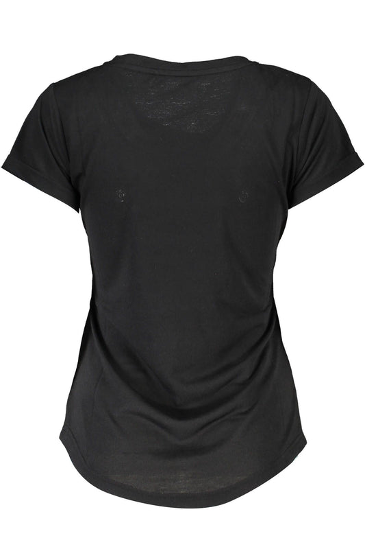 Black Polyester Women Top