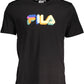 Black Cotton Men T-Shirt