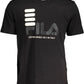 Black Cotton Men T-Shirt