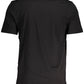Black Cotton Men T-Shirt