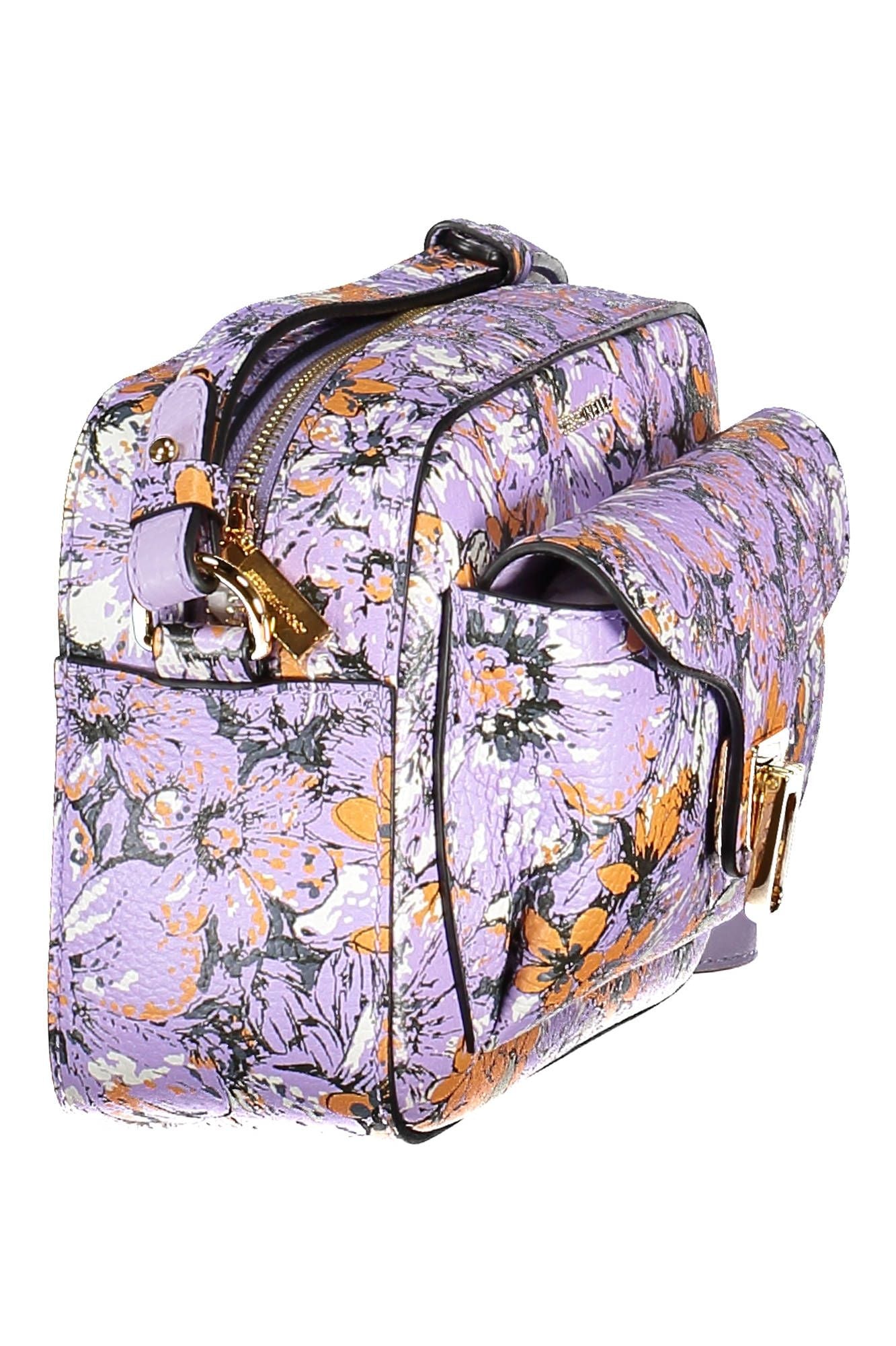 Purple Leather Women Handbag