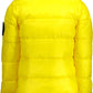 Yellow Polyamide Men Jacket