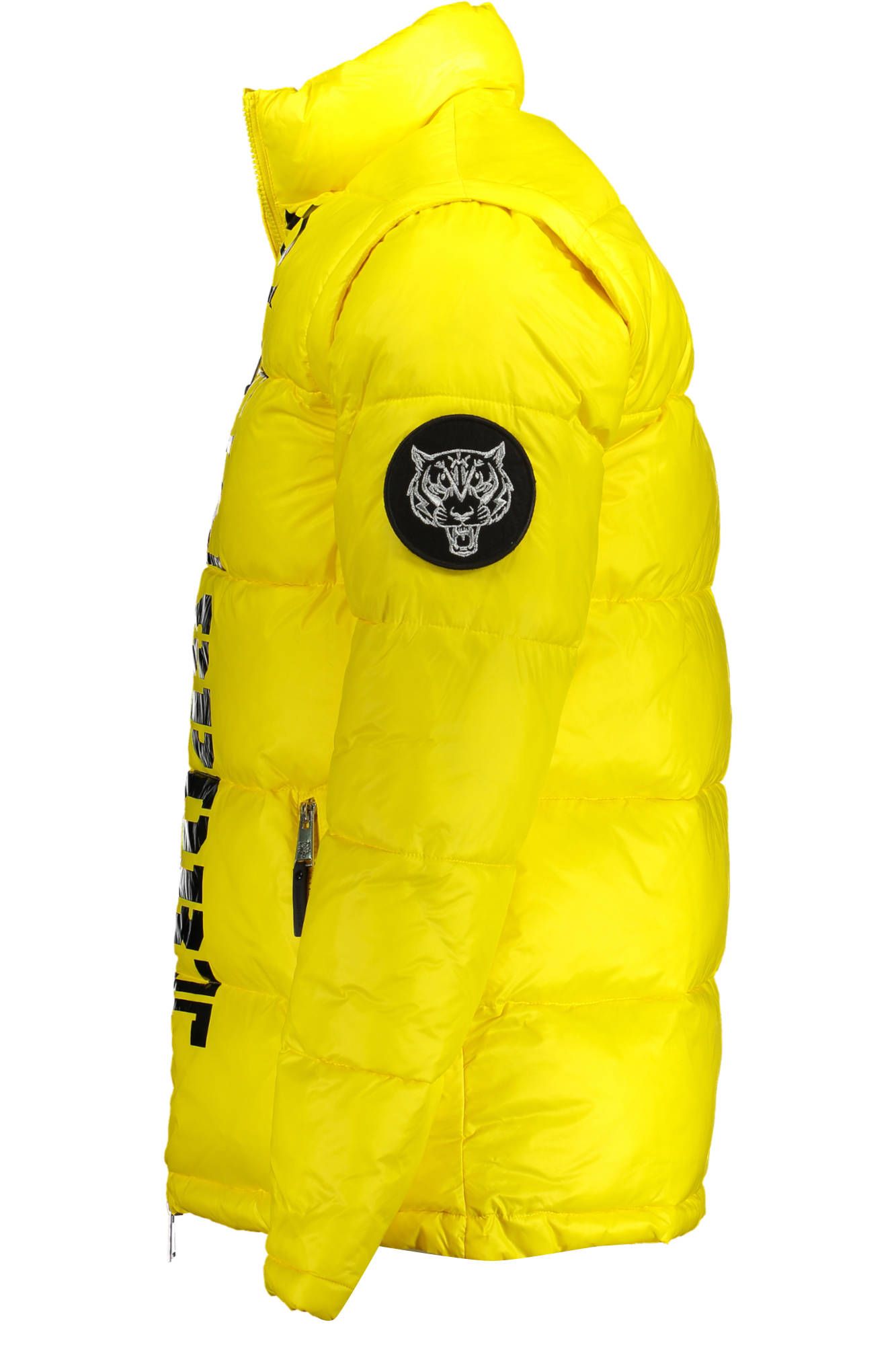 Yellow Polyamide Men Jacket