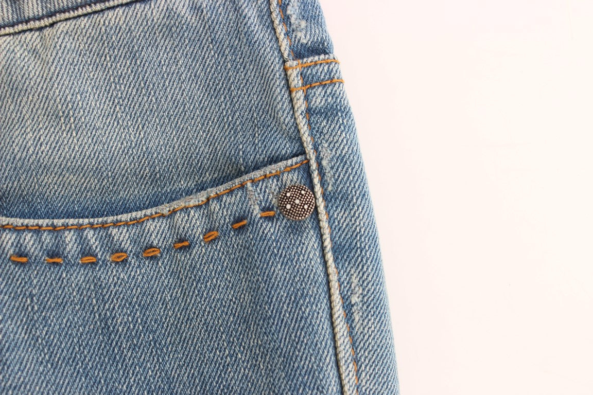 Elegant Straight Blue Jeans - Timeless Style