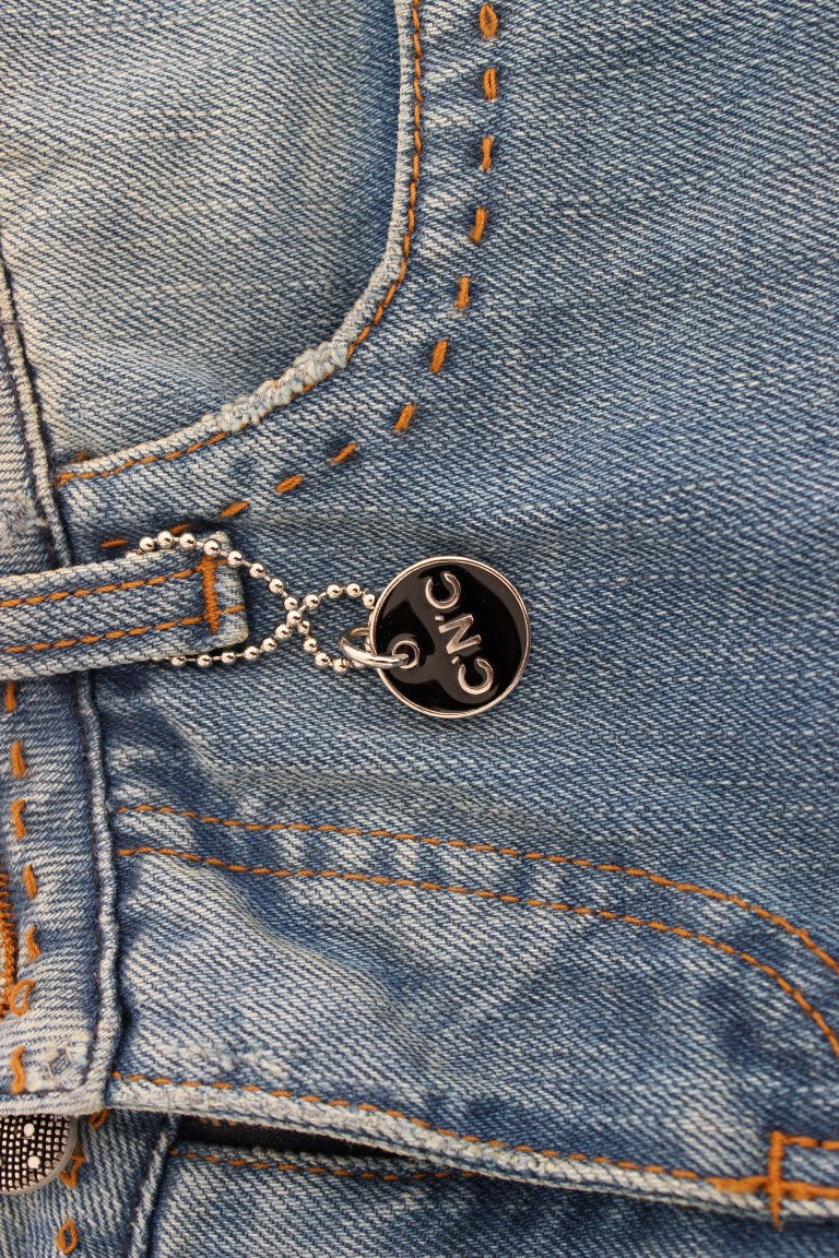 Elegant Straight Blue Jeans - Timeless Style