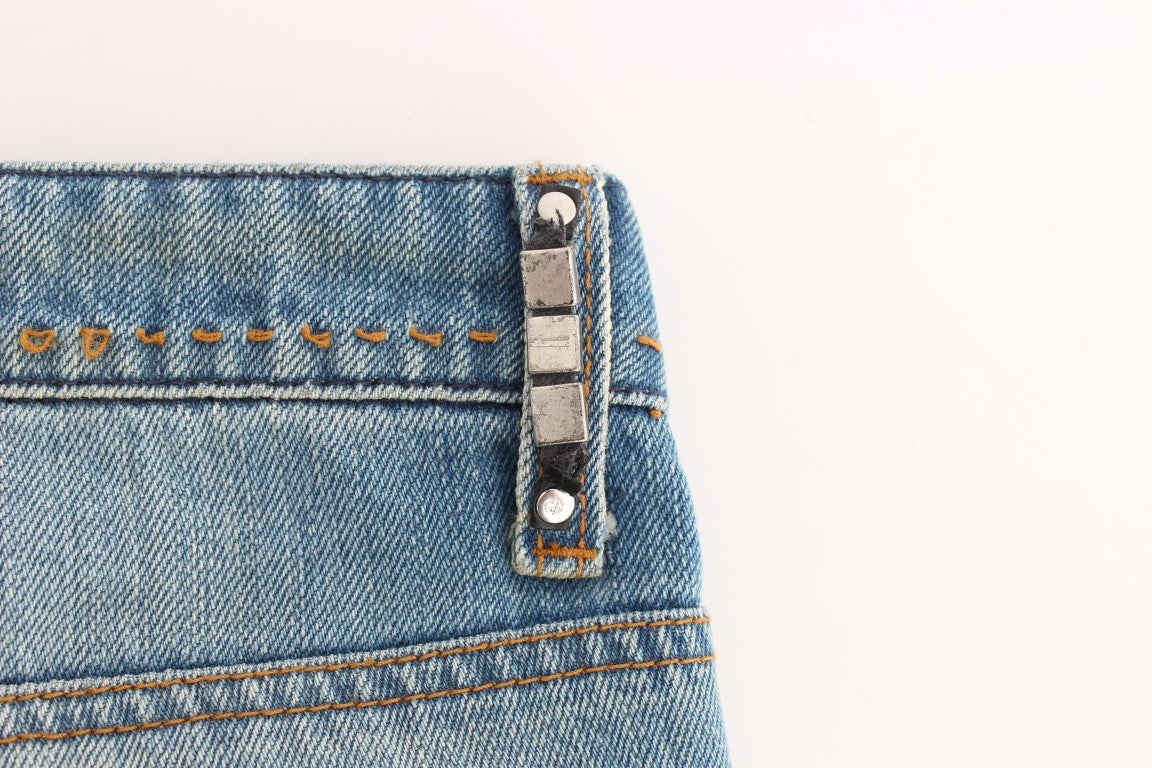 Elegant Straight Blue Jeans - Timeless Style