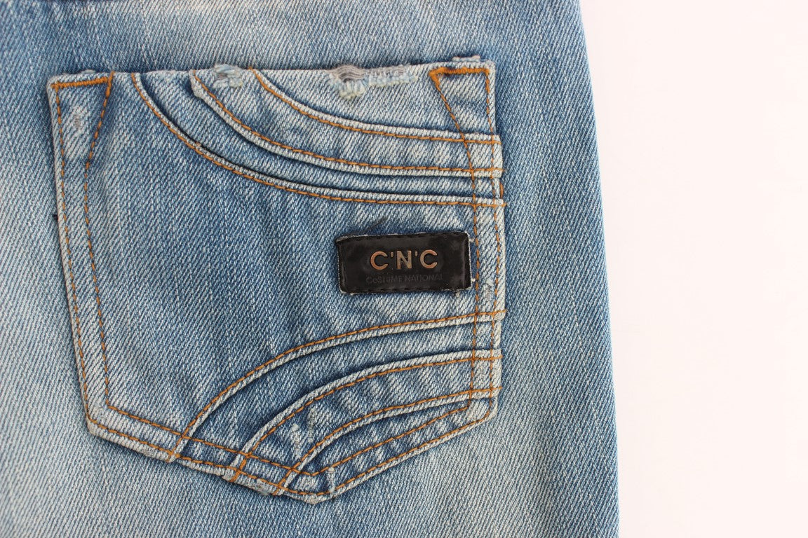Elegant Straight Blue Jeans - Timeless Style