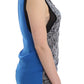 Elegant Sleeveless Top in Black and Blue