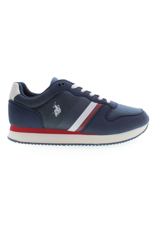 Blue Polyester Men Sneaker