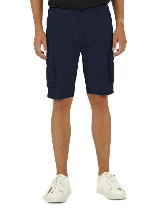 Blue Cotton Men's Bermuda Short