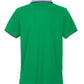 Elegant Green Cotton Polo with Contrast Collar