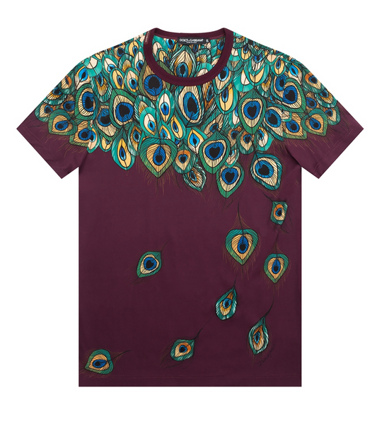 Red Cotton Men T-Shirt