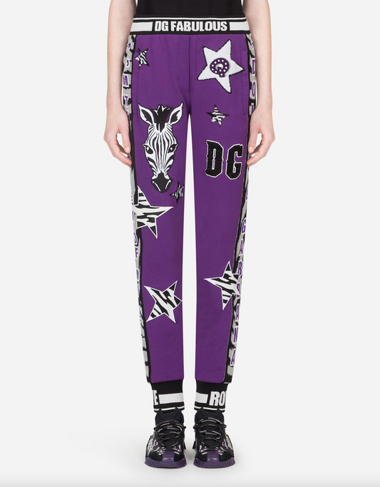 Purple Cotton Men Pant