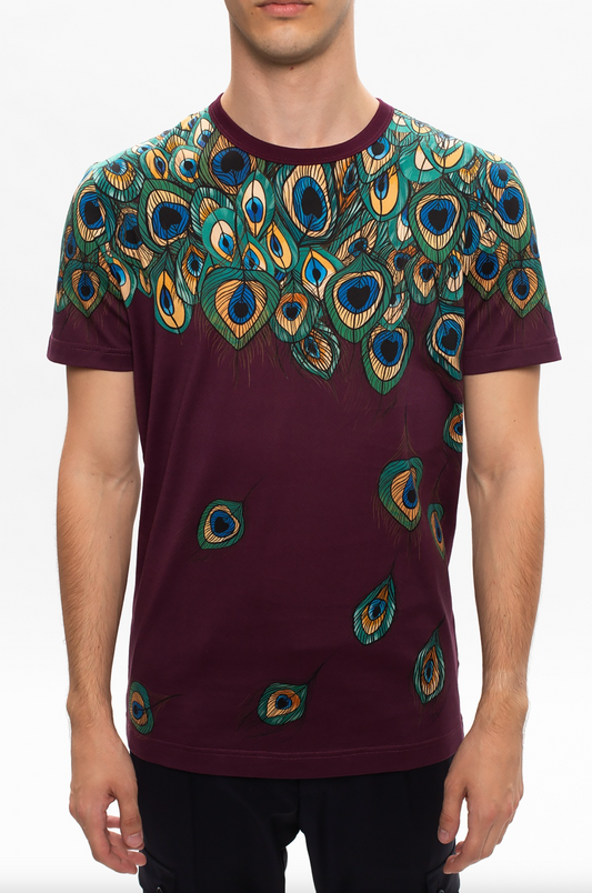 Red Cotton Men T-Shirt