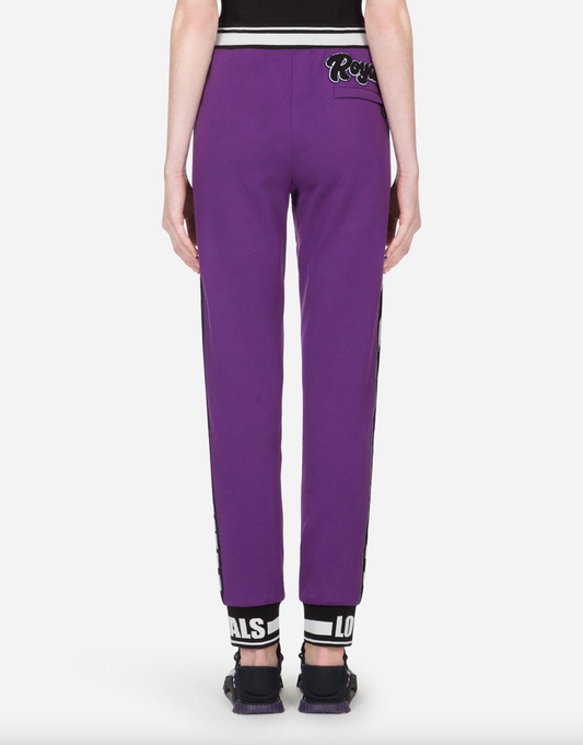 Purple Cotton Men Pant
