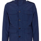Blue Nylon Men Jacket