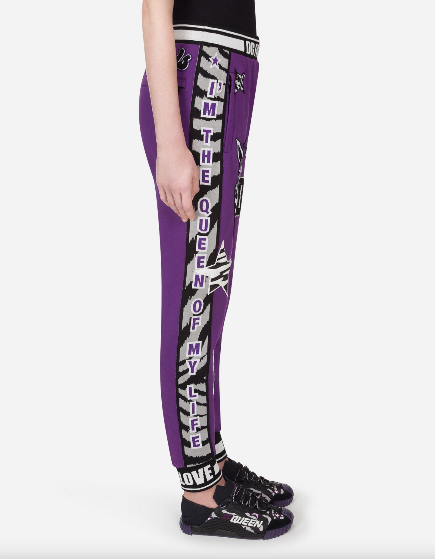 Purple Cotton Men Pant