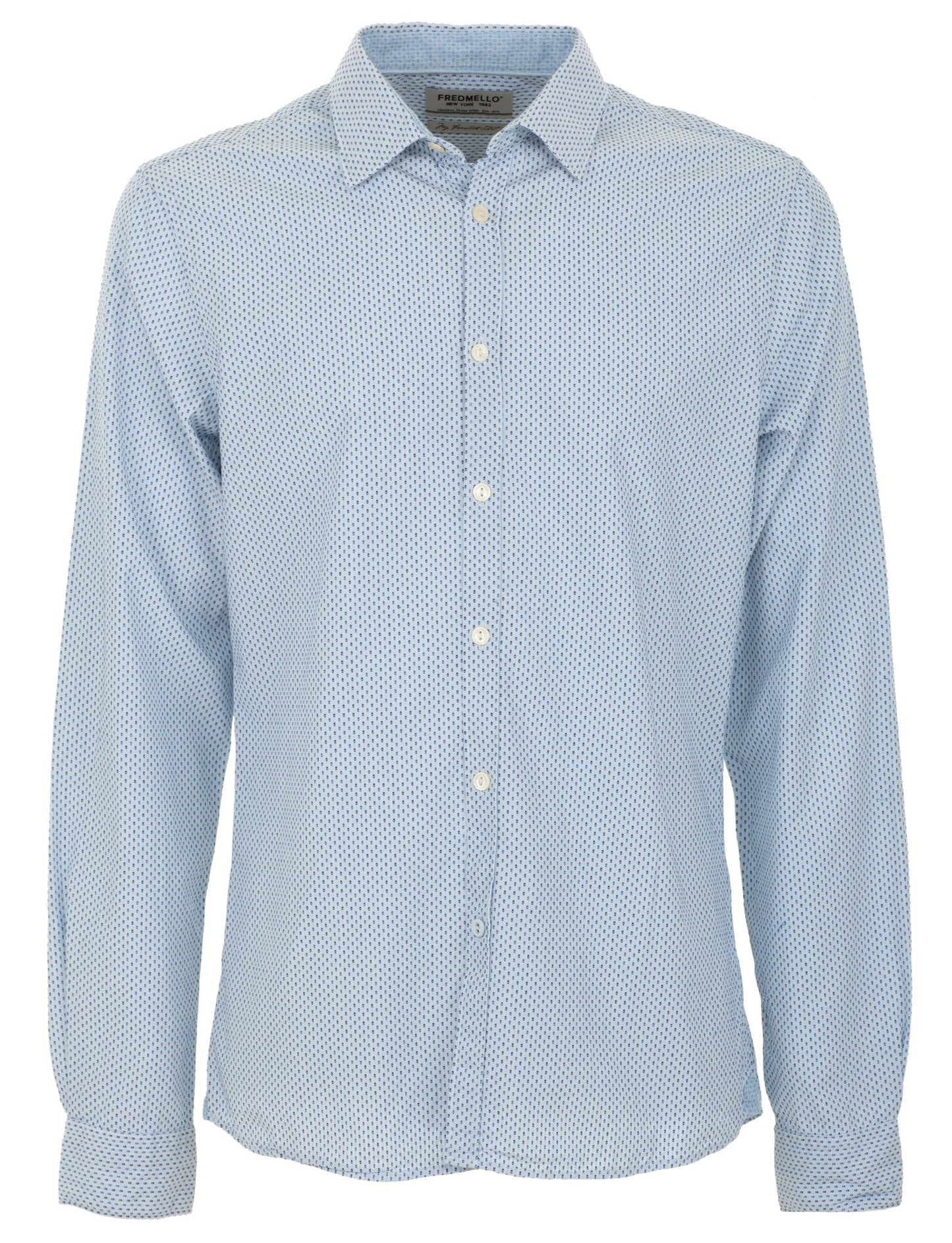 Light Blue Cotton Men Shirt
