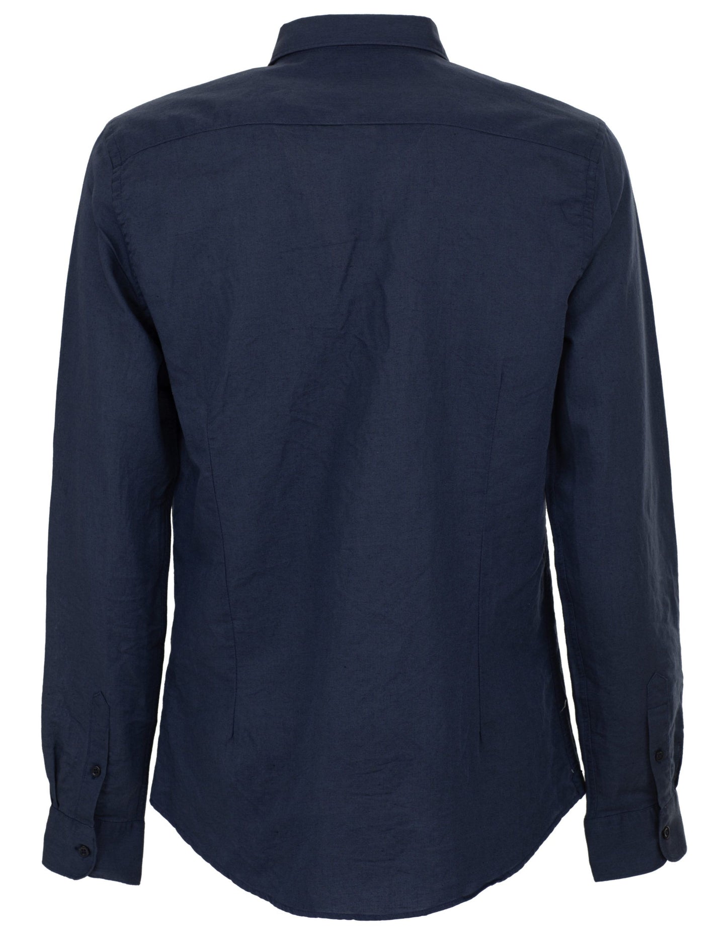 Blue Linen Men Shirt