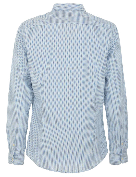 Light Blue Cotton Men Shirt