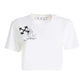 White Cotton Women T-Shirt