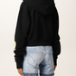 Strass Embellished Cotton Hoodie