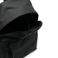 Sleek Black Designer Backpack with Relief Logo