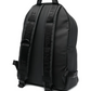 Sleek Black Designer Backpack with Relief Logo