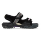 Black Polyester Men Sandal