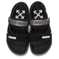 Black Polyester Men Sandal