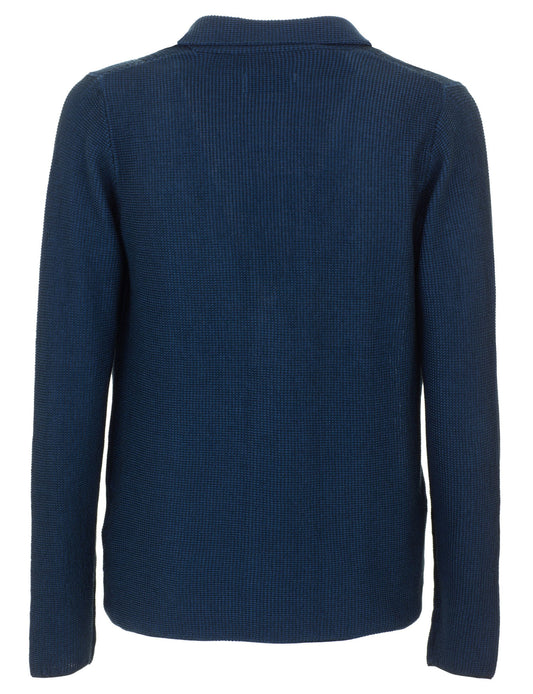 Blue Cotton Men's Blazer