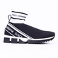 Black Polyester Men Sneaker