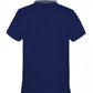 Blue Cotton Men Polo Shirt
