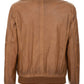 Brown Faux Leather Men Jacket