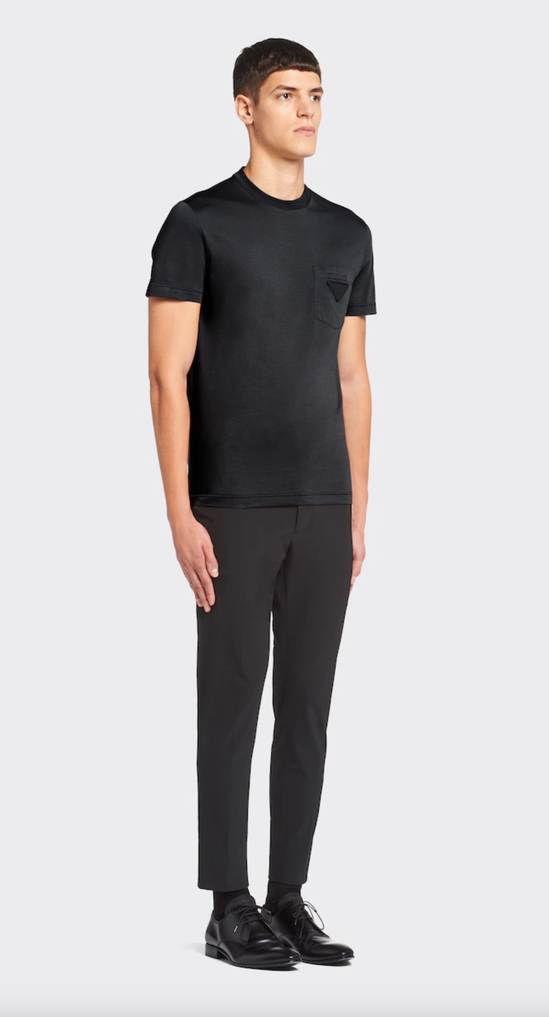 Black White Grey Cotton Men T-Shirt