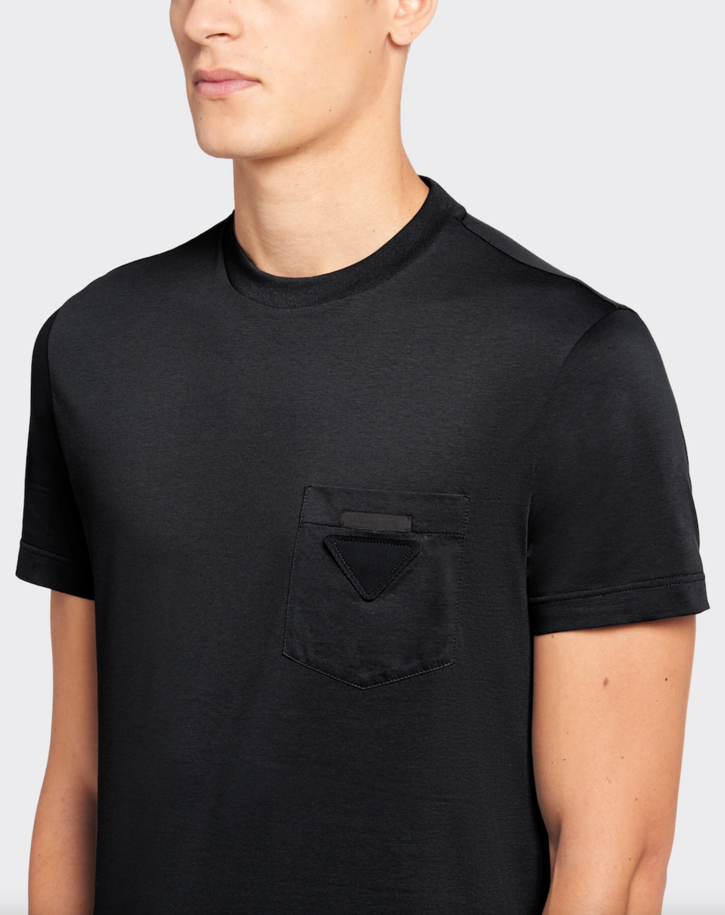 Black White Grey Cotton Men T-Shirt