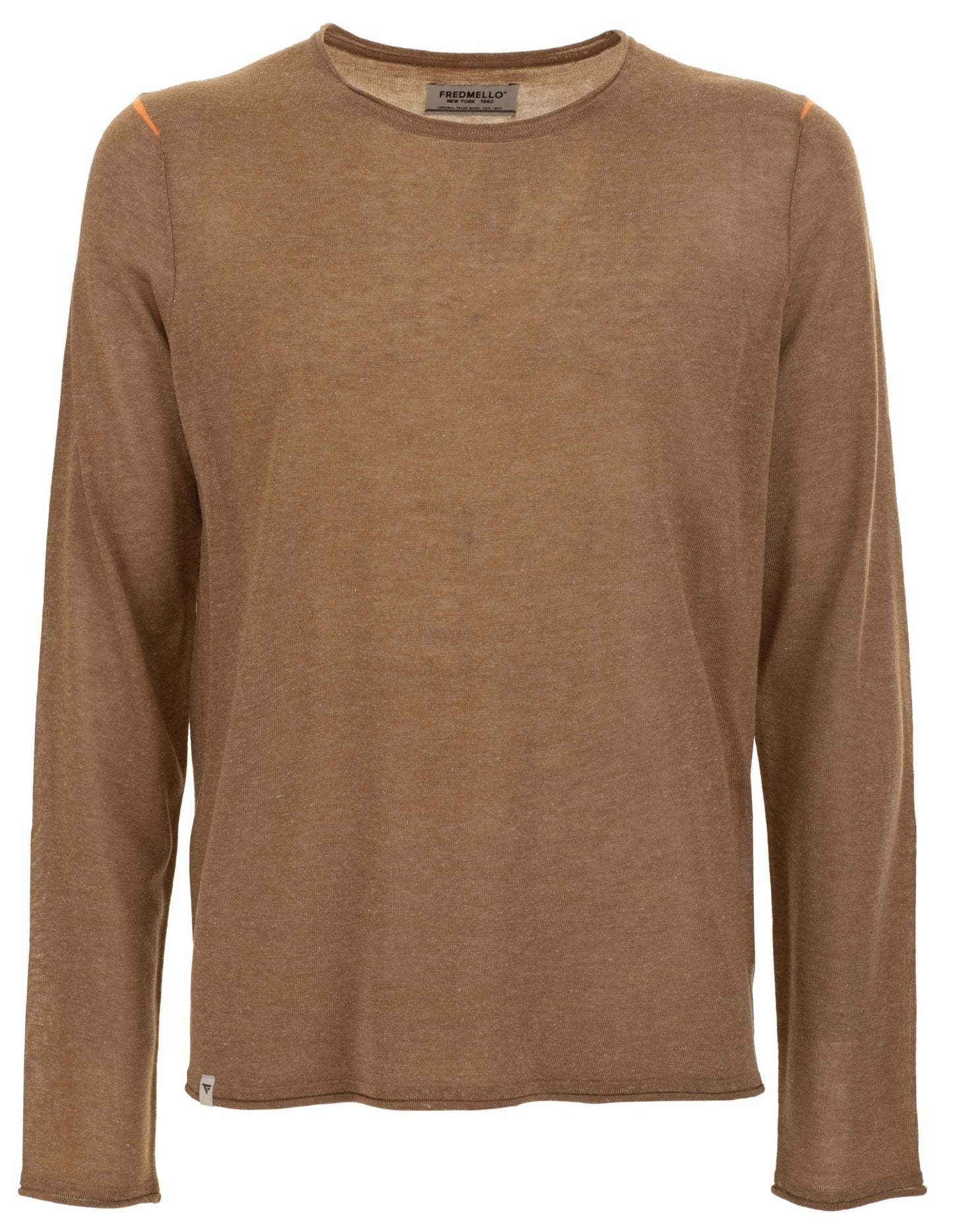 Brown Acrylic Men Sweater