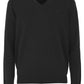 Black Cotton Men Sweater