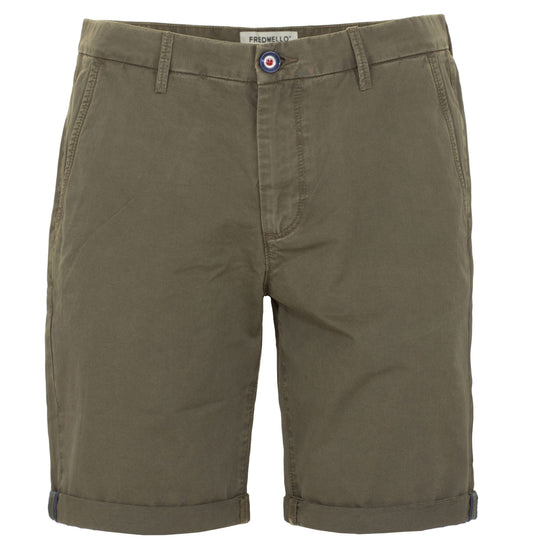 Green Cotton Men's Bermuda Shorts