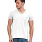 White Printed Crew Neck Men's Tee