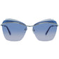 Chic Silver Cat Eye Gradient Sunglasses