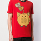 Red Cotton Men T-Shirt