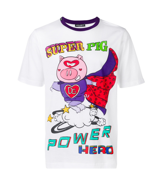 White Cotton Men T-Shirt
