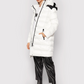 Chic White Short Jacket with Custom Hood