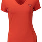 Red Cotton Women T-Shirt