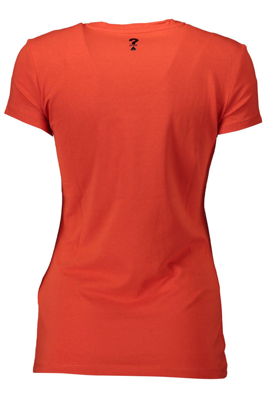Red Cotton Women T-Shirt