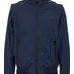 Blue Polyester Men Jacket