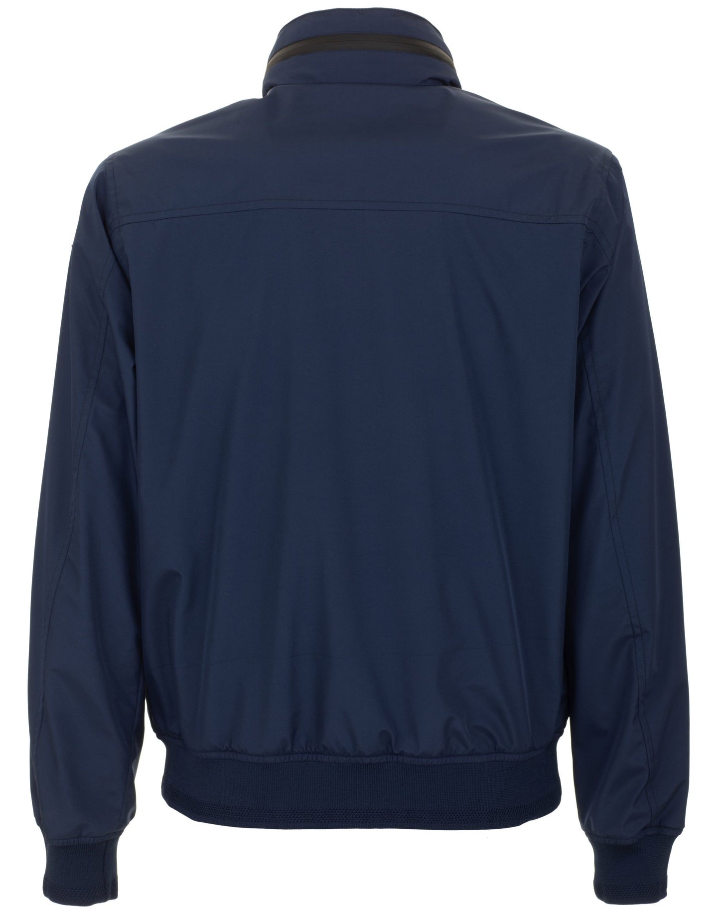 Blue Polyester Men Jacket
